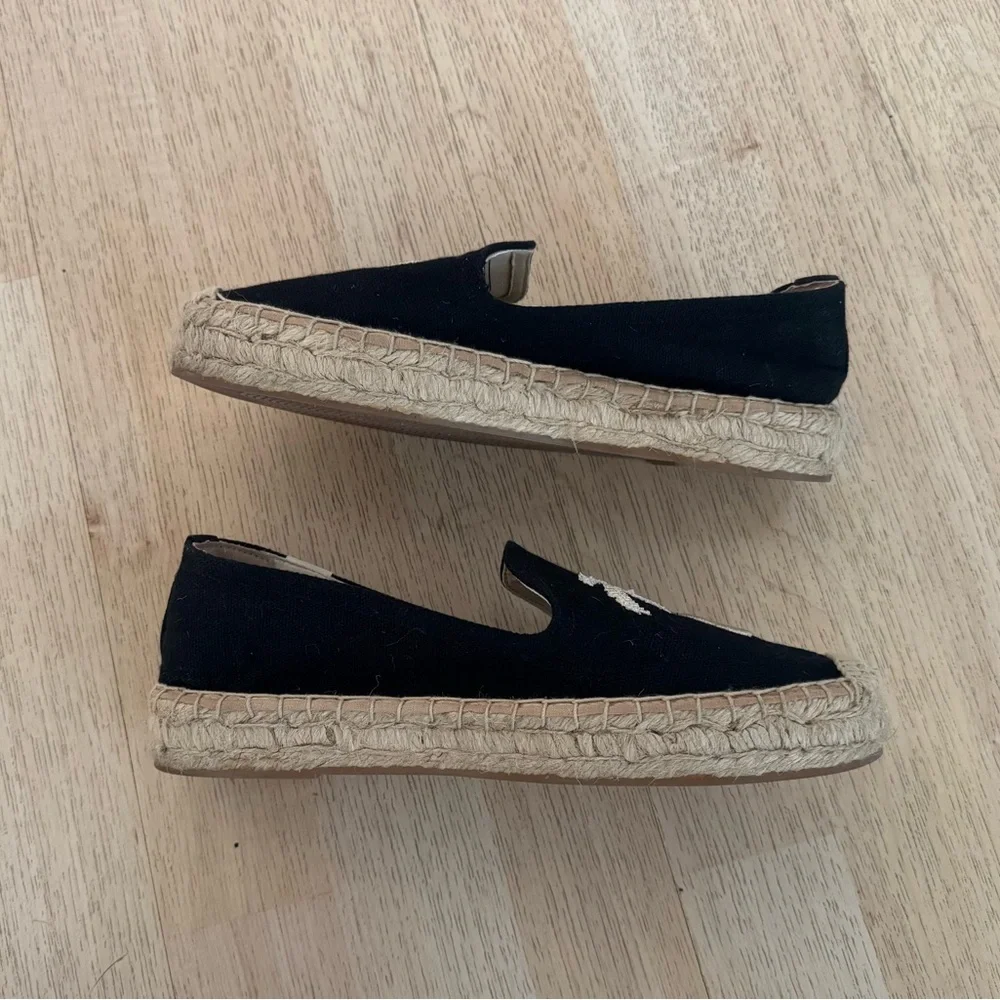Soludos Black and White Espadrilles